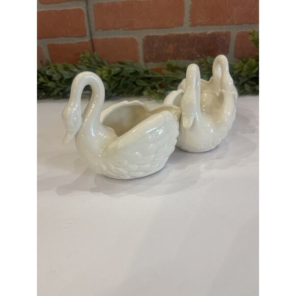 Lenwile Ardalt Artware 3 Porcelain Swans‎ Figurine Japan 10 3/4" W Collectable - Picture 3 of 8